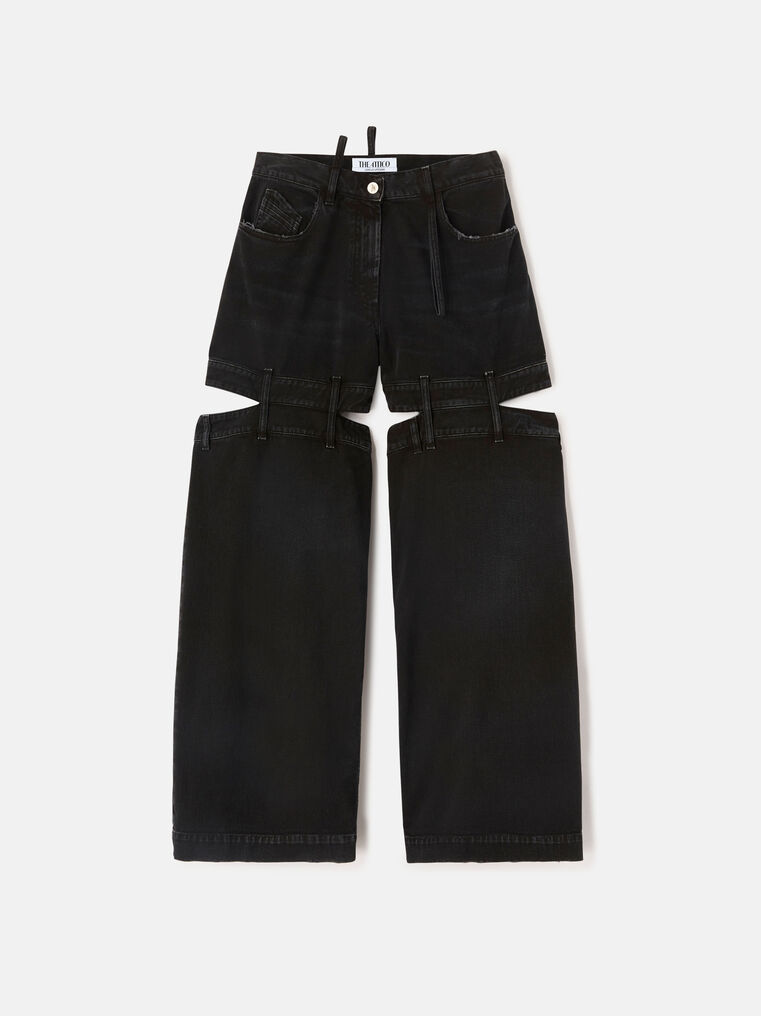 Shop Attico ''ashton'' Black Long Pants