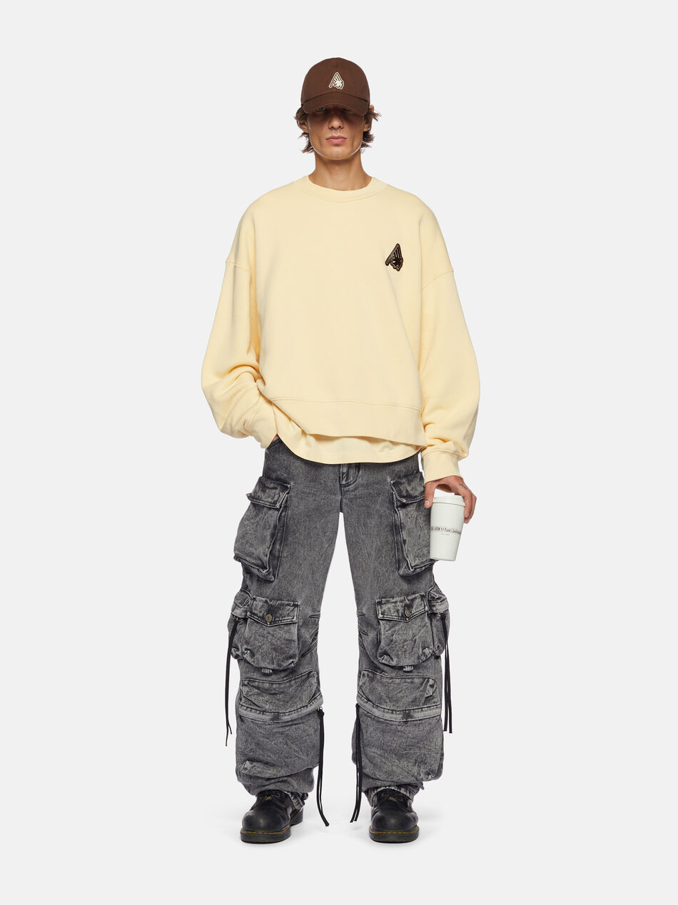 THE ATTICO The Attico Sant Ambroeus ivory sweatshirt Ivory SPFWCF12JF04507