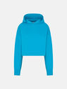 THE ATTICO ''Maeve'' blue Carribean sweatshirt  228WCF04JF01370