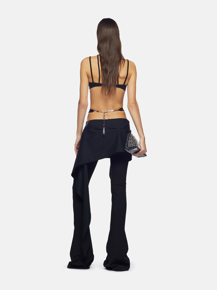 Shop Attico ''remi'' Black Long Pants