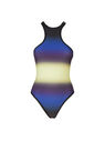 THE ATTICO Blue, black and light yellow one piece Blue/black/light yellow 243WBB04PA23645