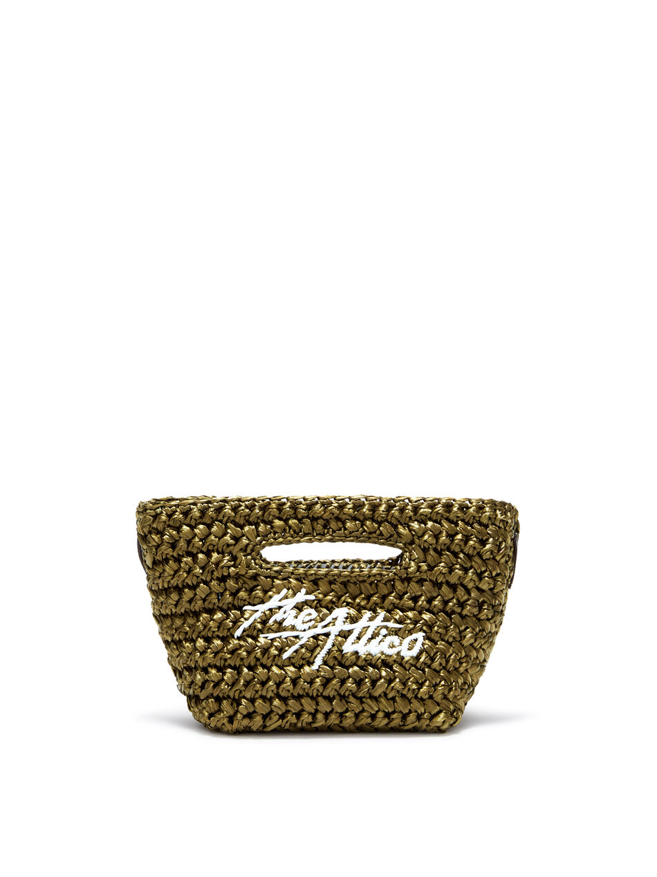 THE ATTICO ''Via dei Giardini 15'' military green tote bag Military green 260WAH00056VVV108AA828