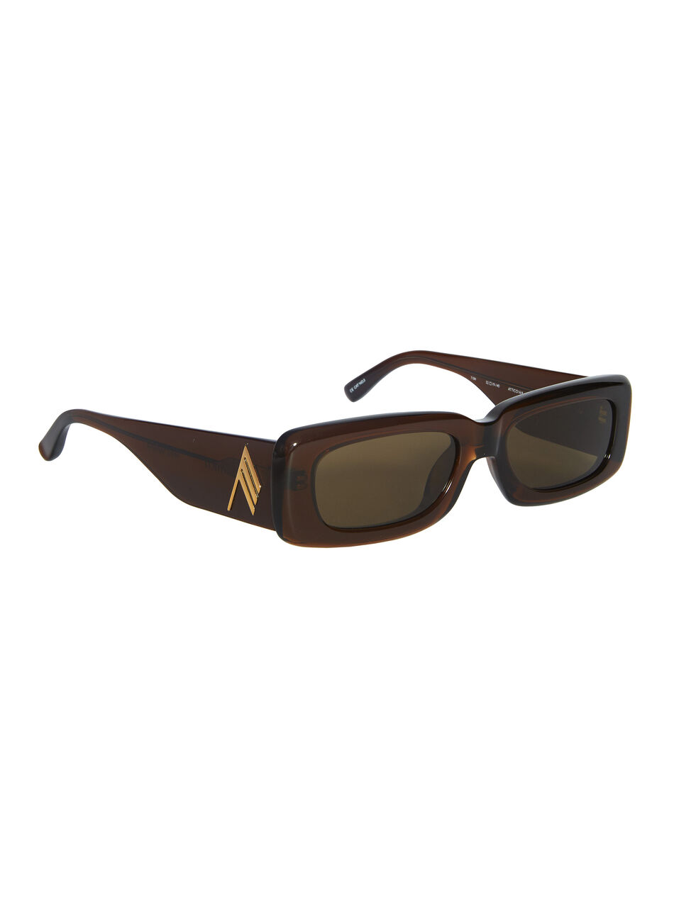 THE ATTICO "Mini Marfa" rum sunglasses RUM 212WAS11MET2187