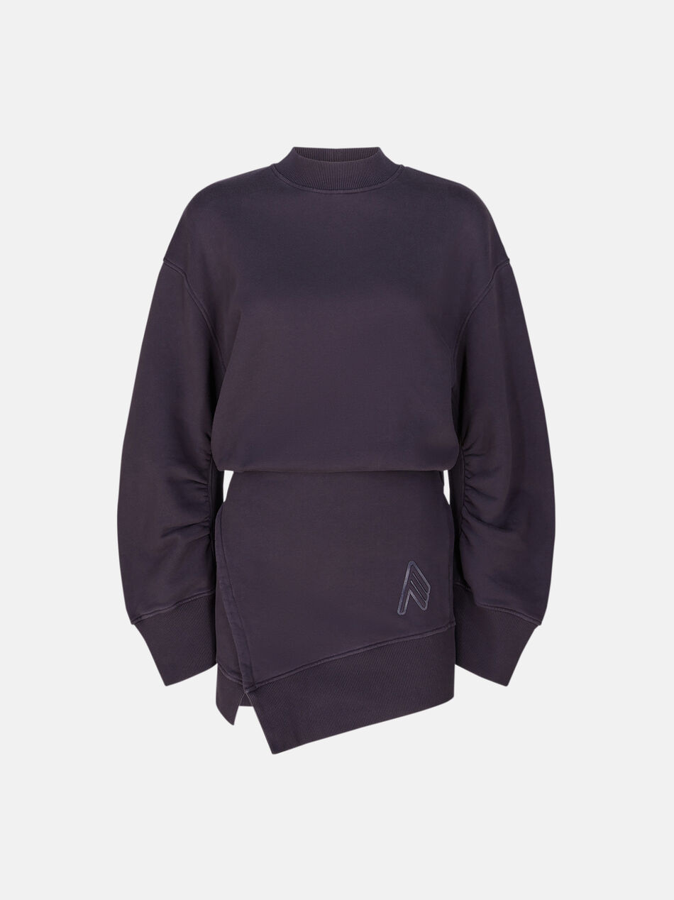 THE ATTICO ''Ivory'' dark violet fade mini dress Blue/violet fade 242WCA162JF01662