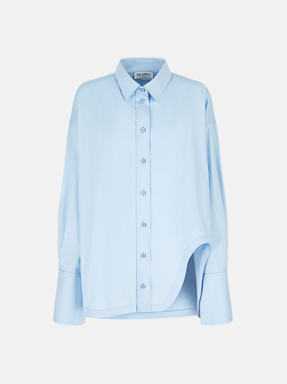 THE ATTICO ''Diana'' dusty blue shirt Dusty blue 236WCH04C069263