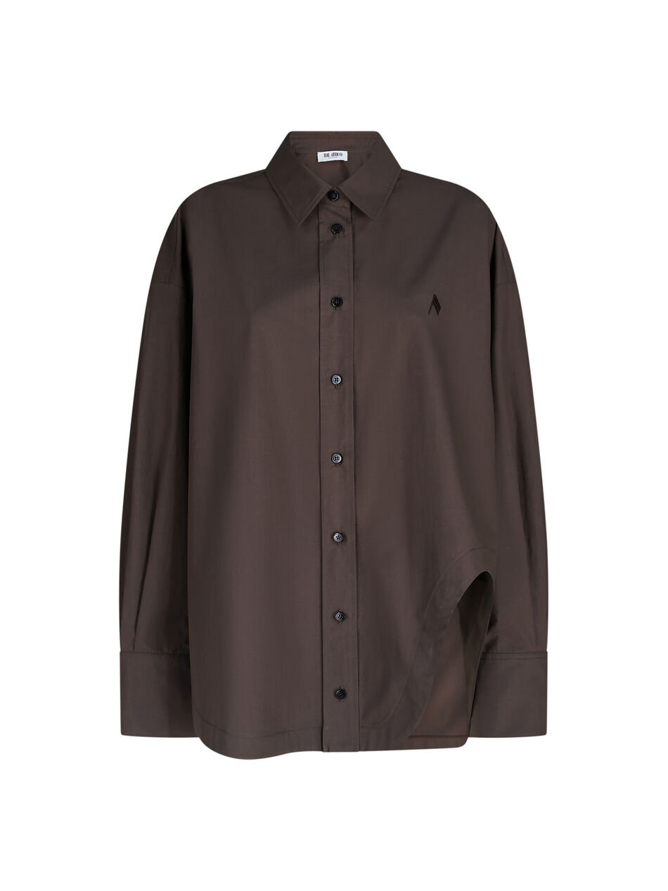 THE ATTICO ''Diana'' dark brown shirt DARK BROWN 251WCH00004CCC052AA204