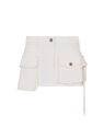 THE ATTICO ''Fay'' white mini skirt WHITE 231WCS136D051001