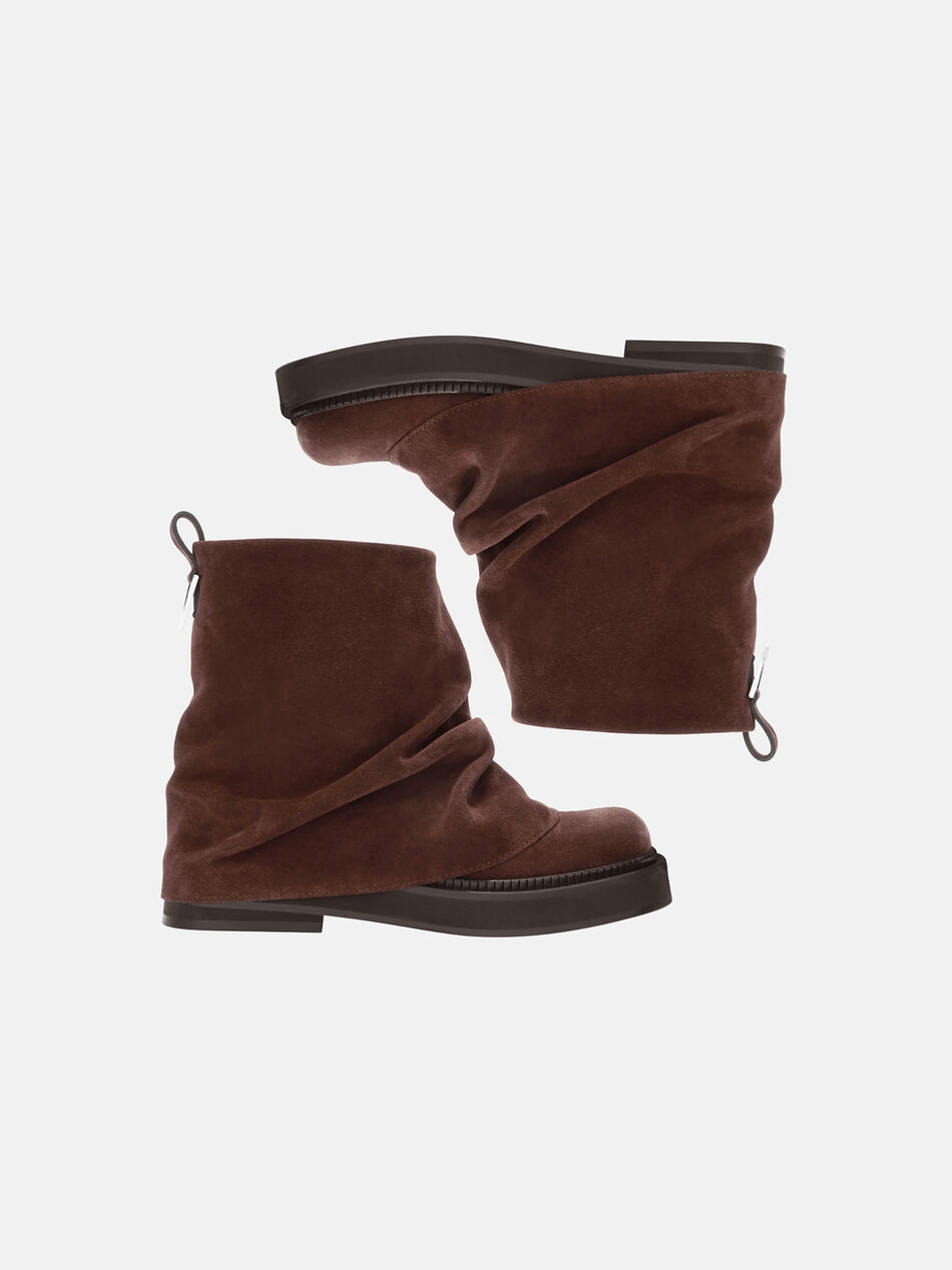 THE ATTICO ''Mini Robin'' brown combat boot BROWN 251WSH00832LBT040AA064