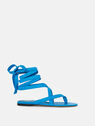 THE ATTICO ''Beth'' turquoise flat thong