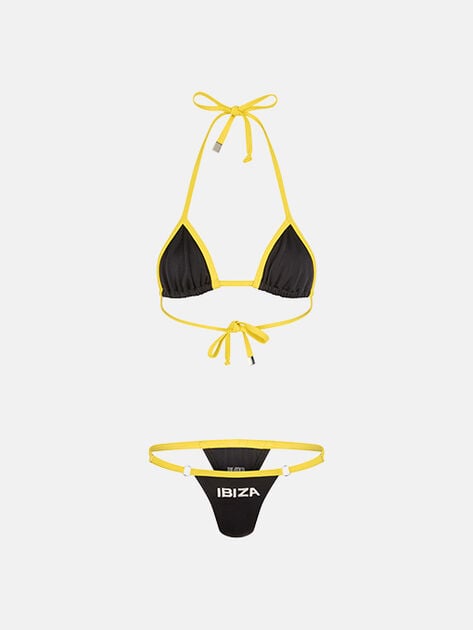 THE ATTICO White, black and yellow bikini White/black/banana 260WBC00019PAA113RA522