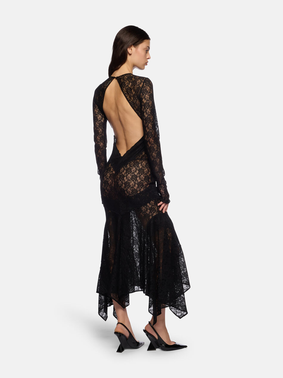 THE ATTICO Black midi dress Black 260WCW00258PPE001AA100