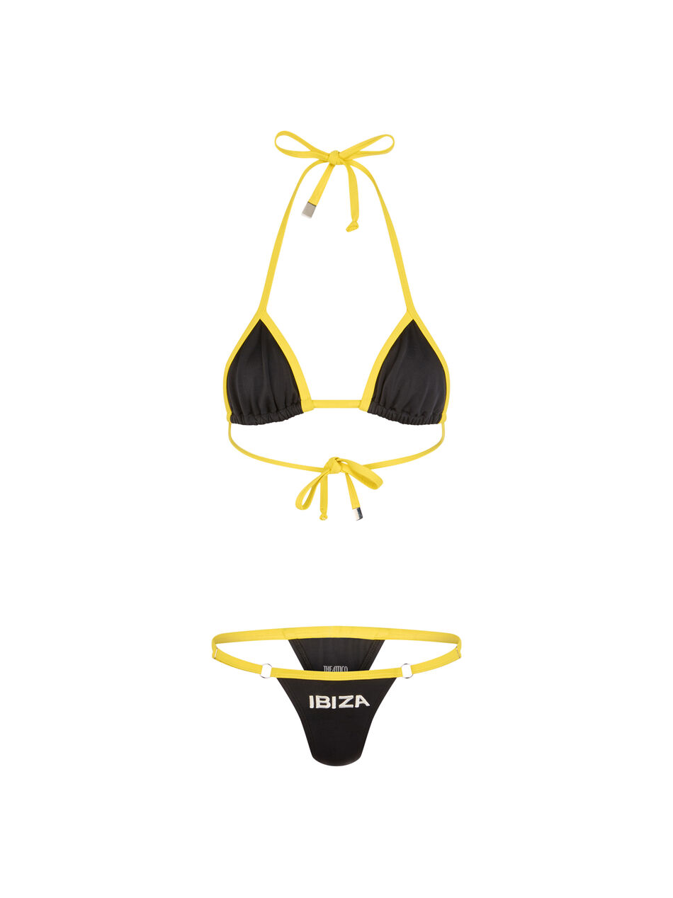 THE ATTICO White, black and yellow bikini White/black/banana 260WBC00019PAA113RA522