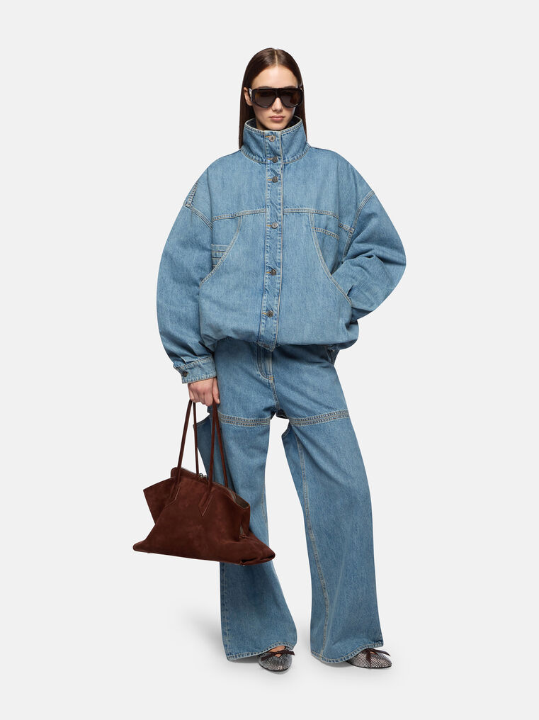 Attico Bomber Sky Blue In Blue