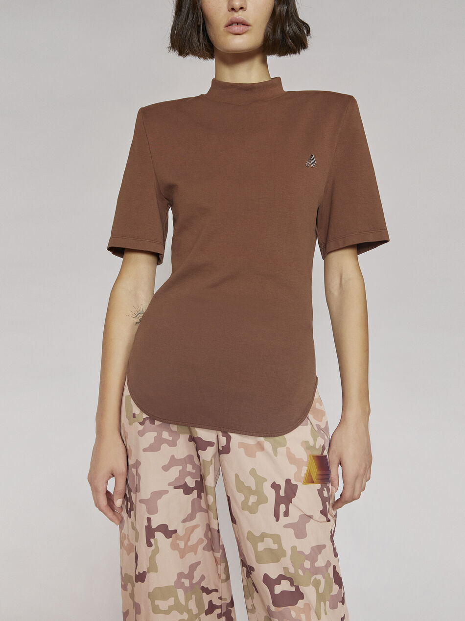 THE ATTICO "Tessa" rum t-shirt RUM 212WCT49C029187