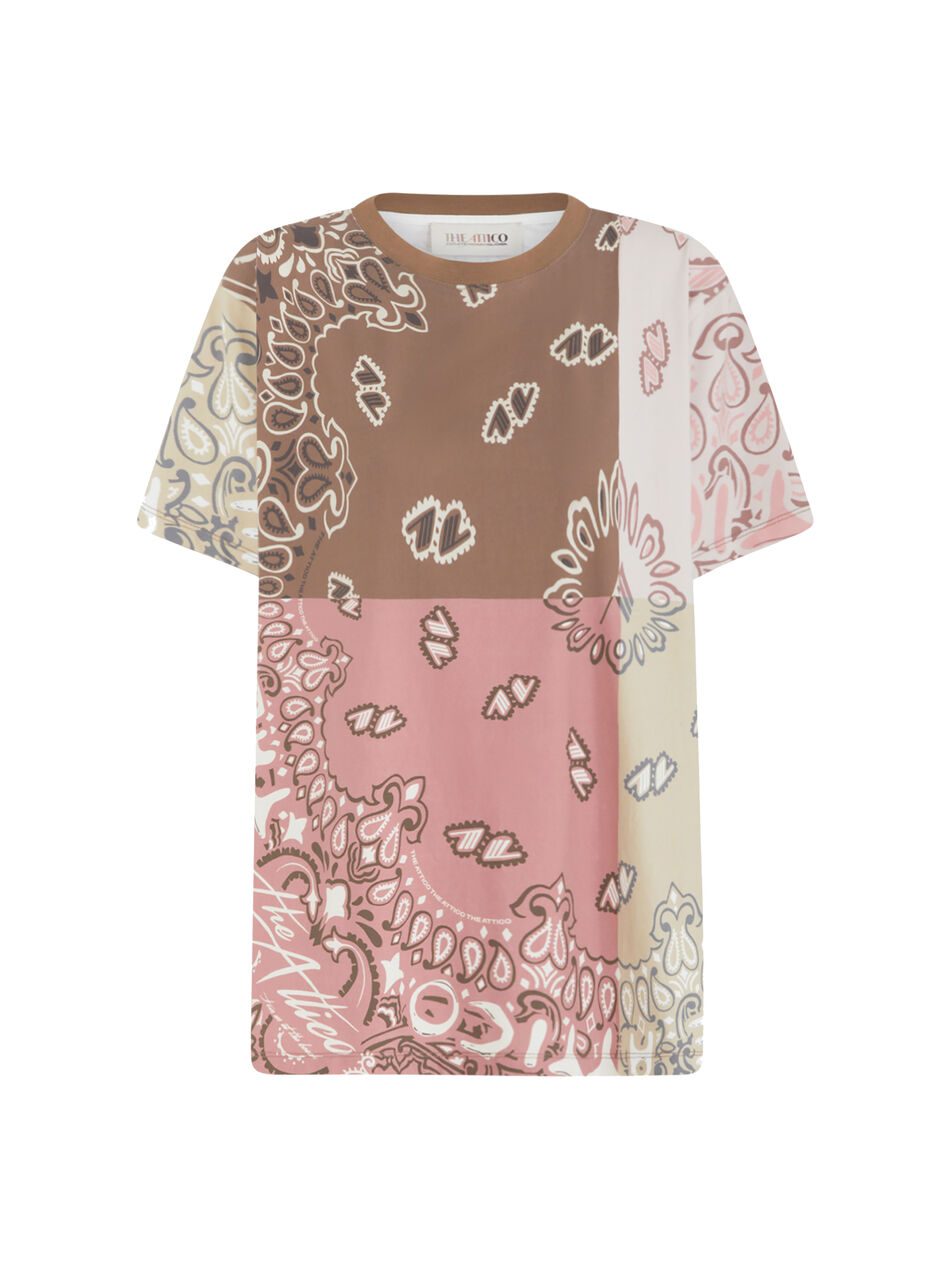 THE ATTICO Multicolor t-shirt MULTICOLOR 250WCT00353JJJ064PR021