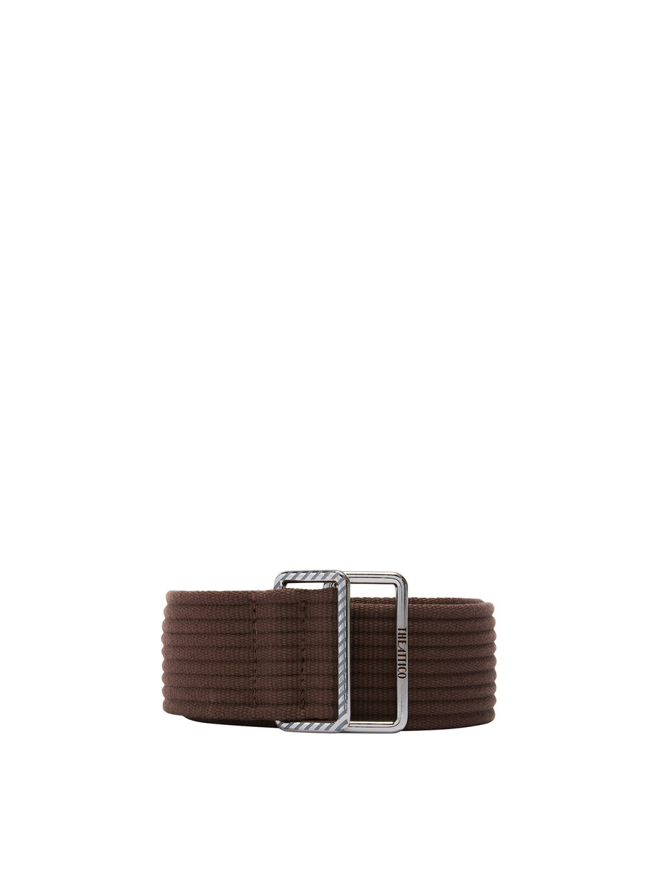 THE ATTICO Dark brown belt DARK BROWN 260WKE00030RIB005AA204