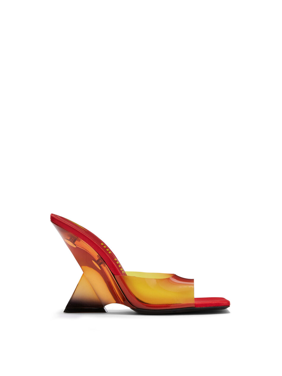 THE ATTICO "Cheope" degradè red mule DEGRADE RED 238WS758PA46554