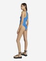 THE ATTICO Ocean blue metallic swimsuit  215WBB04E038241