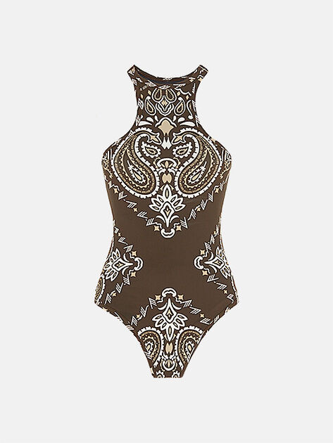 THE ATTICO Brown, beige and white one piece Brown/biege/white SPEWBB04PA79P825