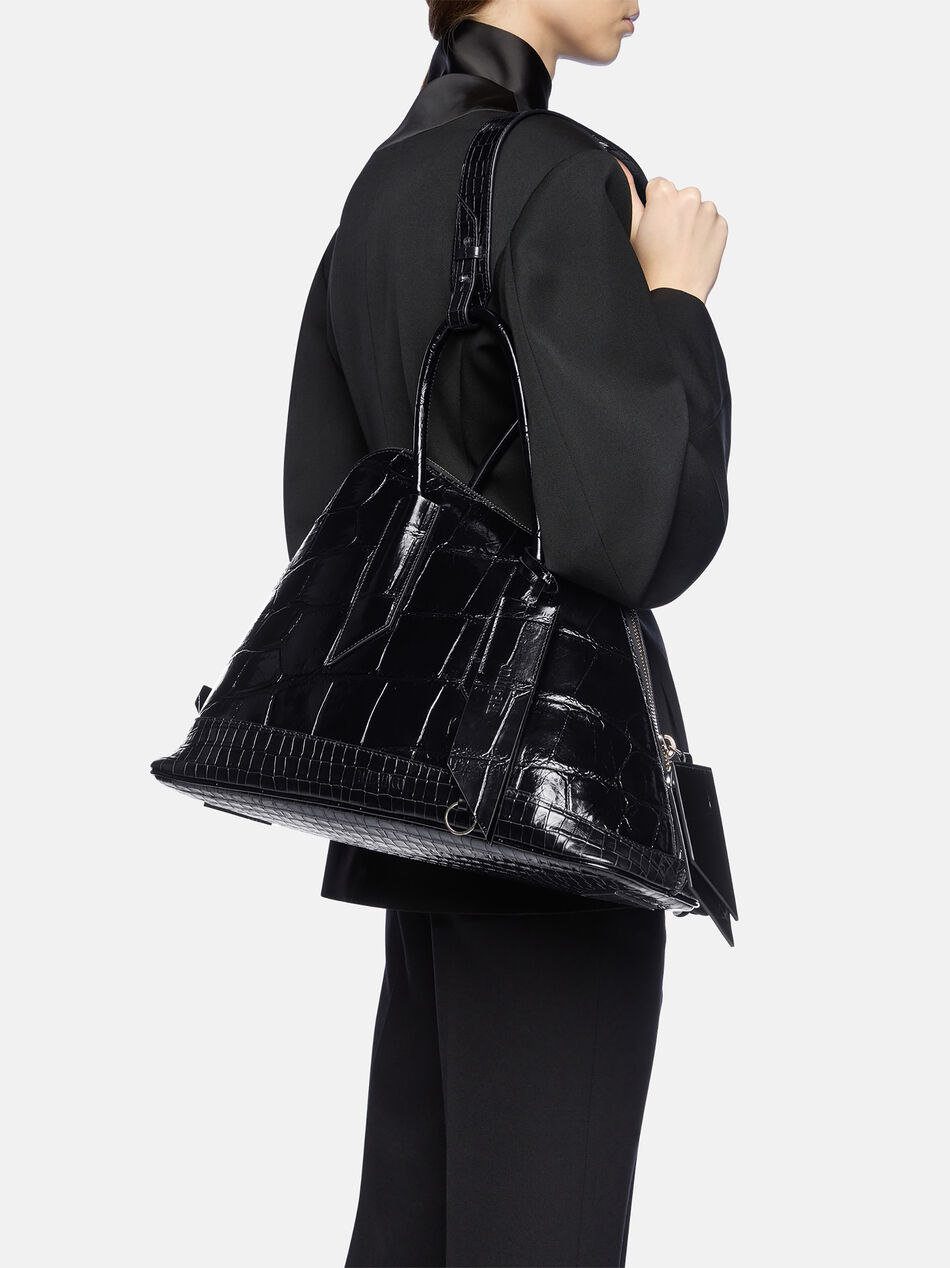 THE ATTICO ''La Sant Ambroeus'' top handle Black 260WAH00064LBT154PR100