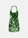 THE ATTICO ''Allium'' green mini dress