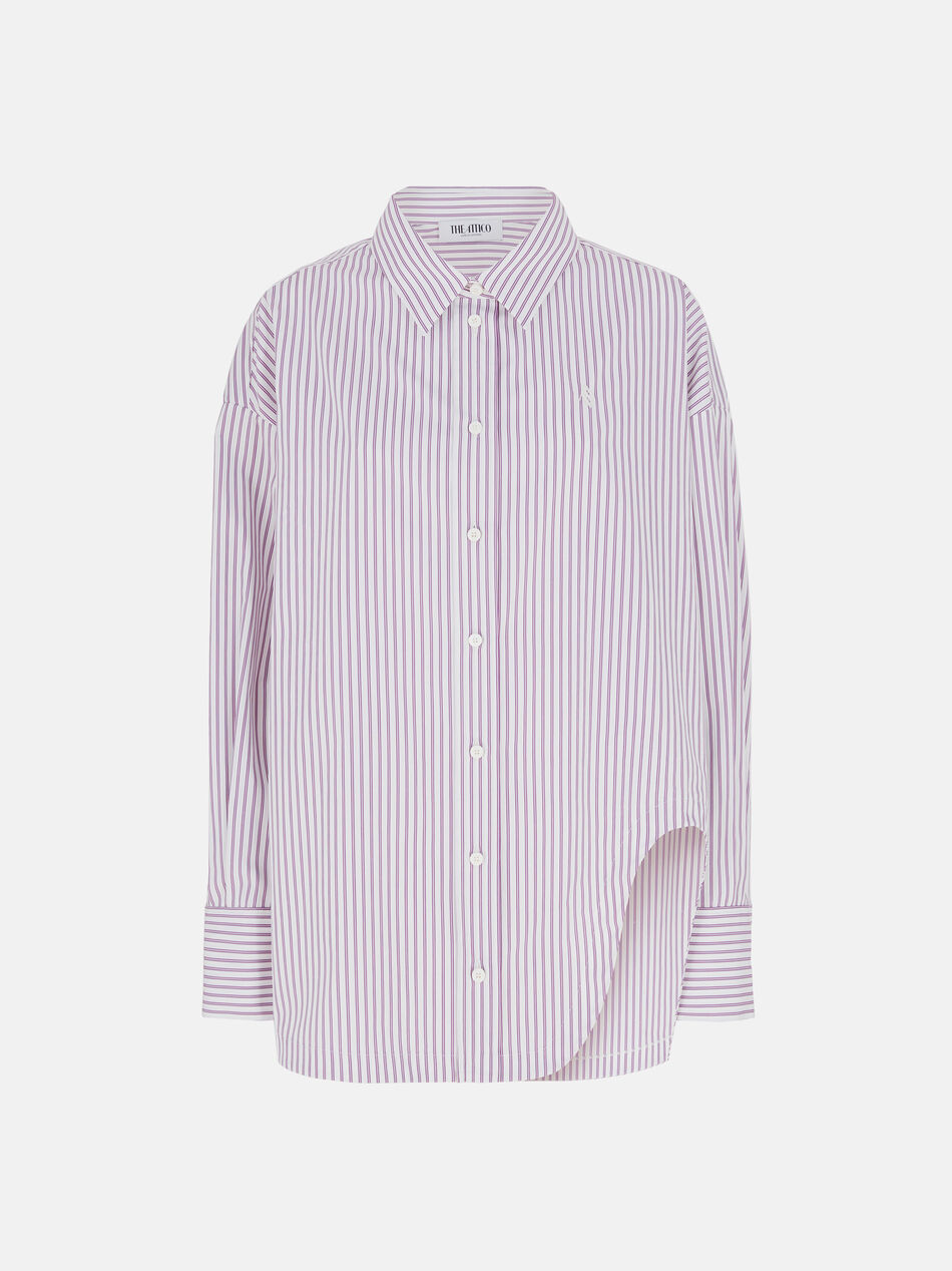 THE ATTICO "Diana'' white and purple shirt White/purple 250WCH00004CCC054AA871