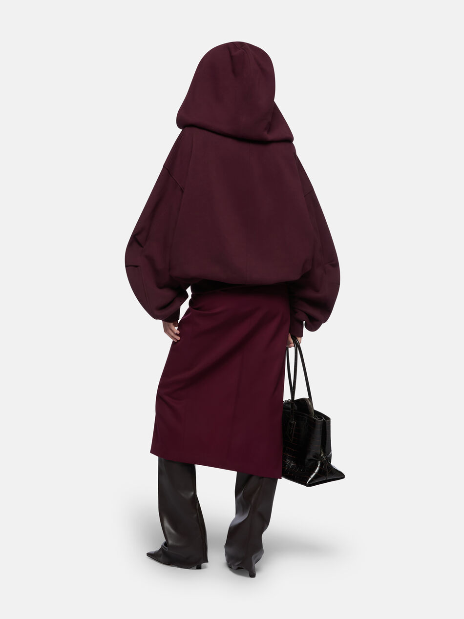 THE ATTICO Burgundy sweatshirt BURGUNDY 251WCF00015JJF007AA114