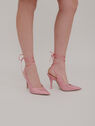 The Attico Call Me Back Venus slingback pumps with upcycled Swarovski crystals PASTEL PINK 202WSX00TV07076