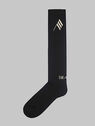 THE ATTICO Black bicolor sponge long socks BLACK 212WAK02C030202