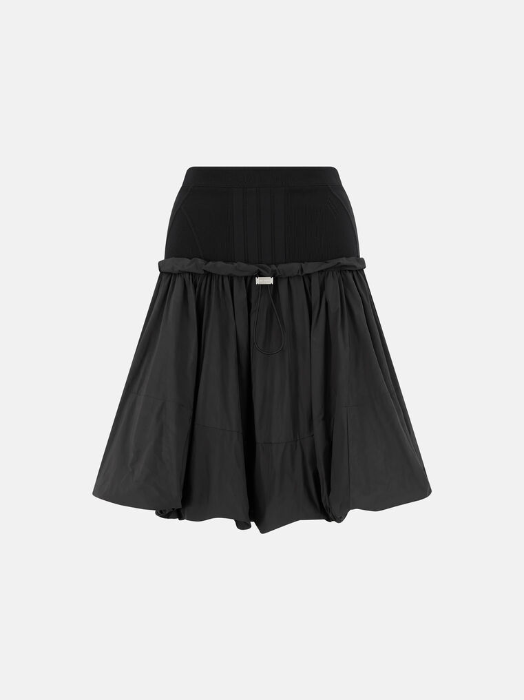 Attico The Skirts Gend - Black Midi Skirt Black Main Material: 53% Polyamide 47% Cotton, Second Mate