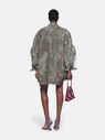 THE ATTICO ''Fern'' stained green camuflage short coat Stainde green camouflage 241WCB48D022238