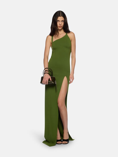 The Attico Strap Dress Green - IT 42 The Attico Strap Dress Green - IT 42