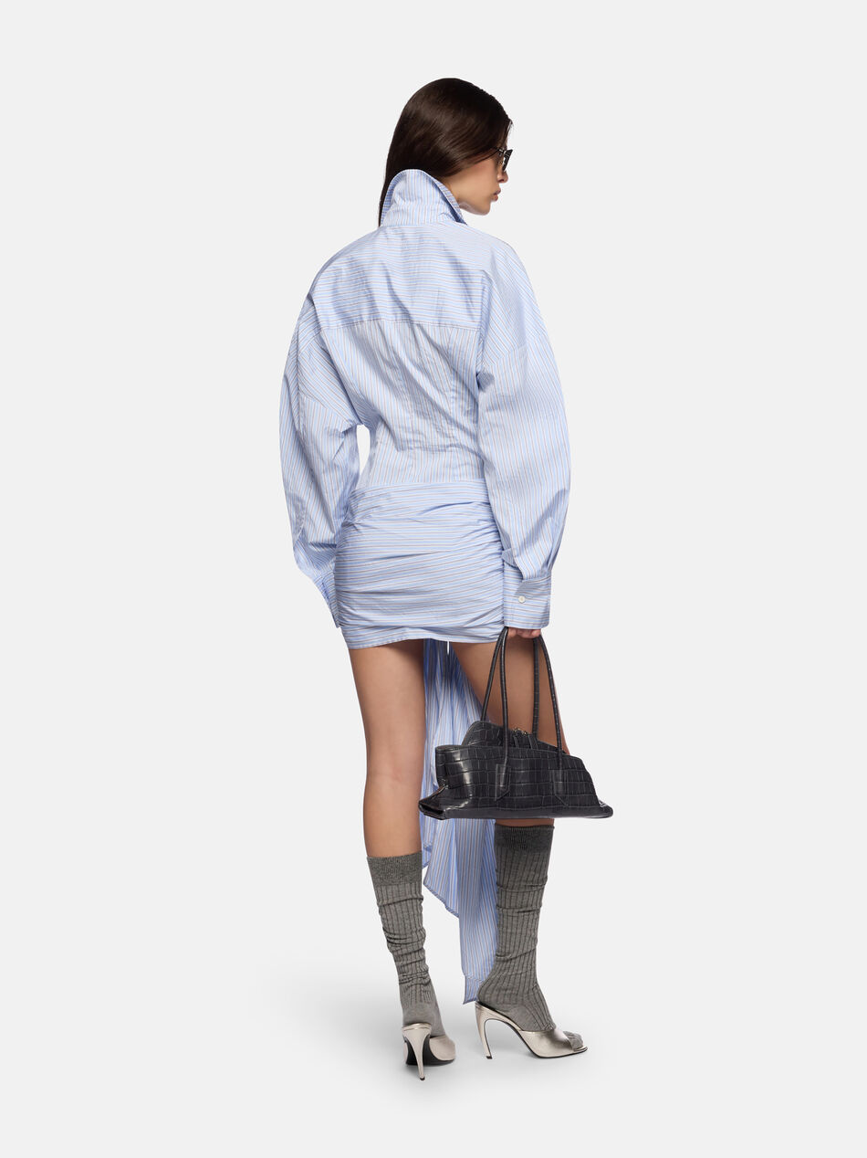 THE ATTICO Light blue and white mini dress LIGHT BLUE / WHITE 260WCA00464CCC127AA264