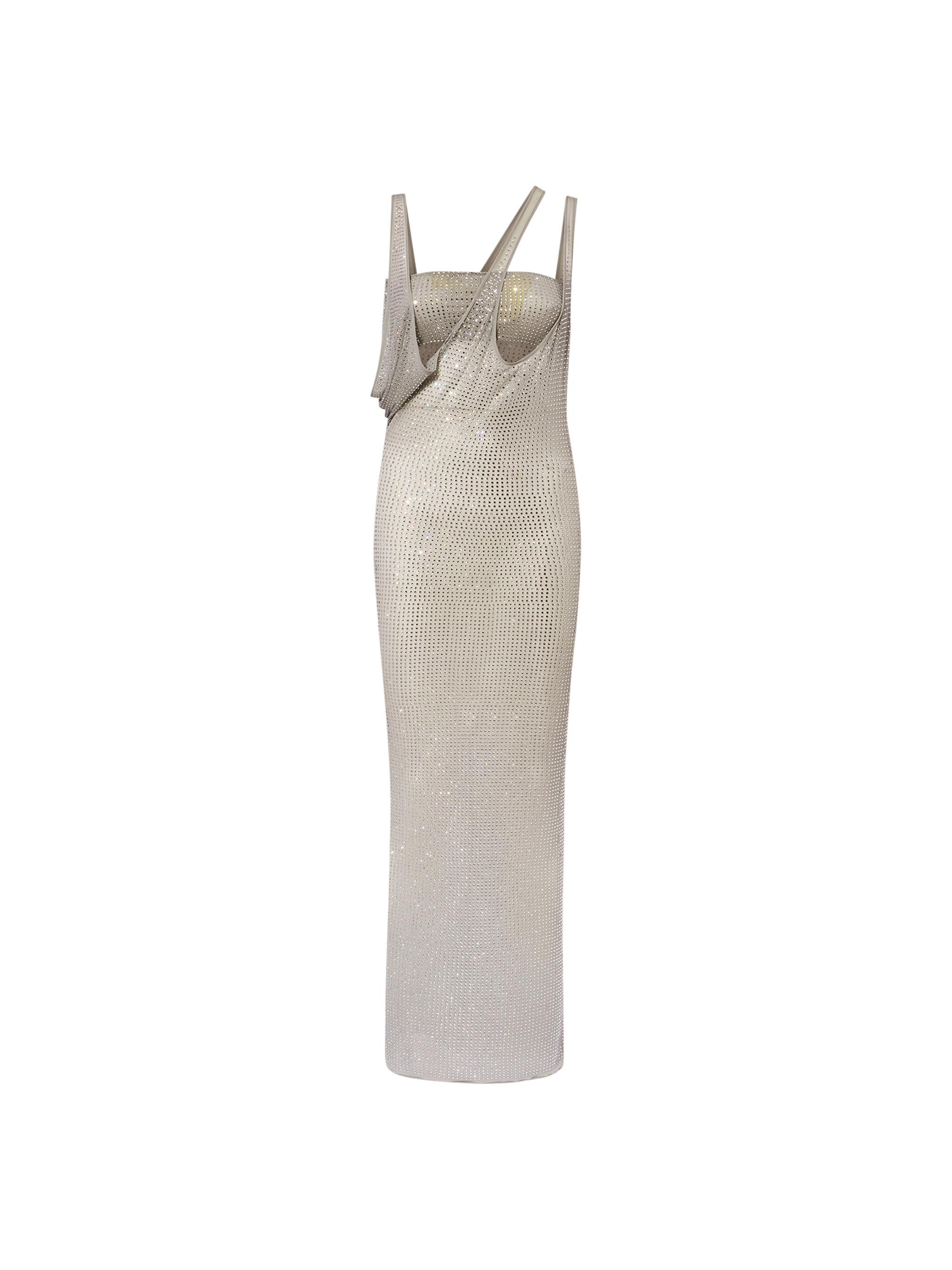 Pearl grey midi dress for Women | THE ATTICO®