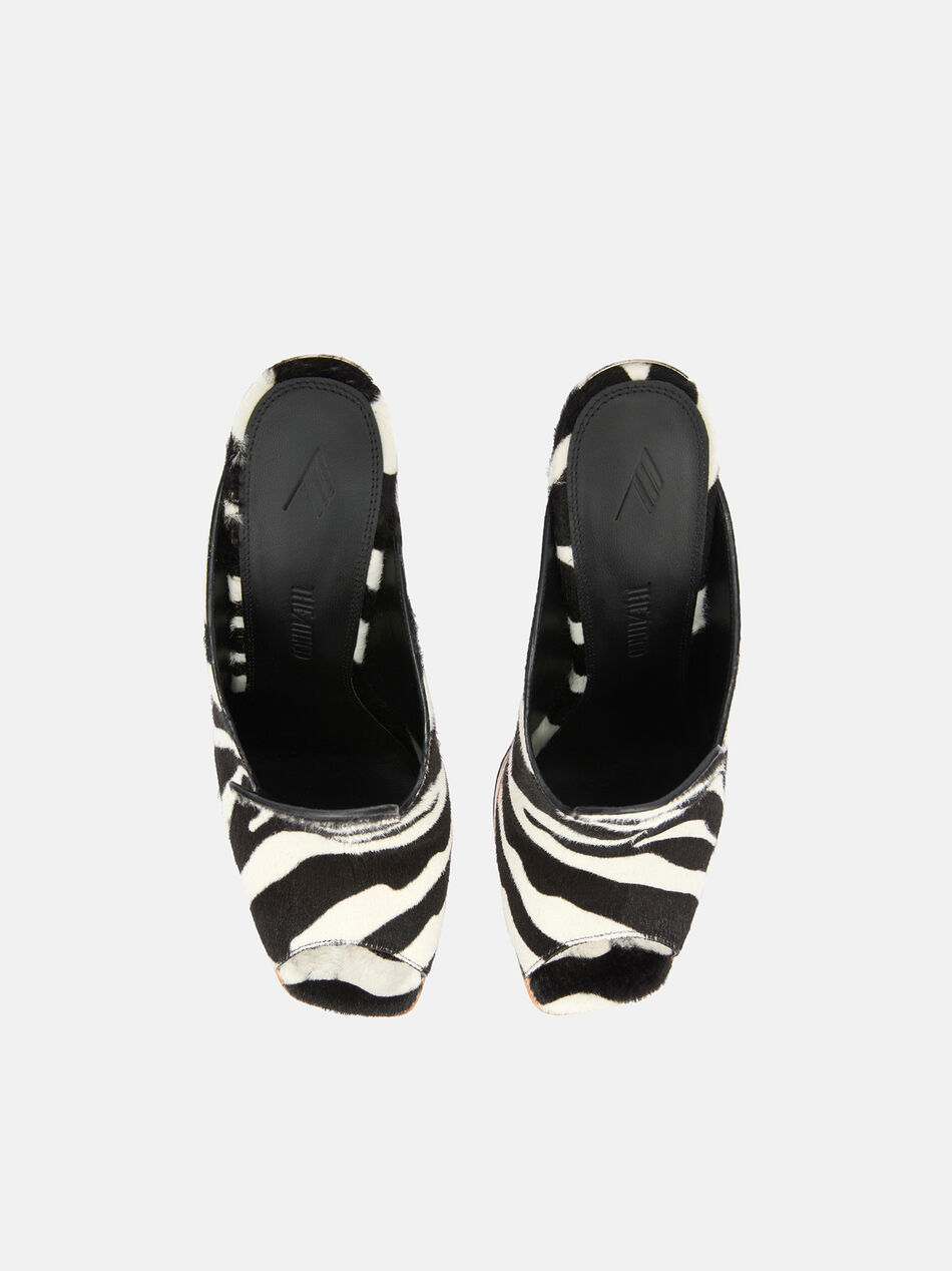 THE ATTICO ''Irmelin'' black and white mule WHITE/BLACK 260WSH00912LBT156PR020