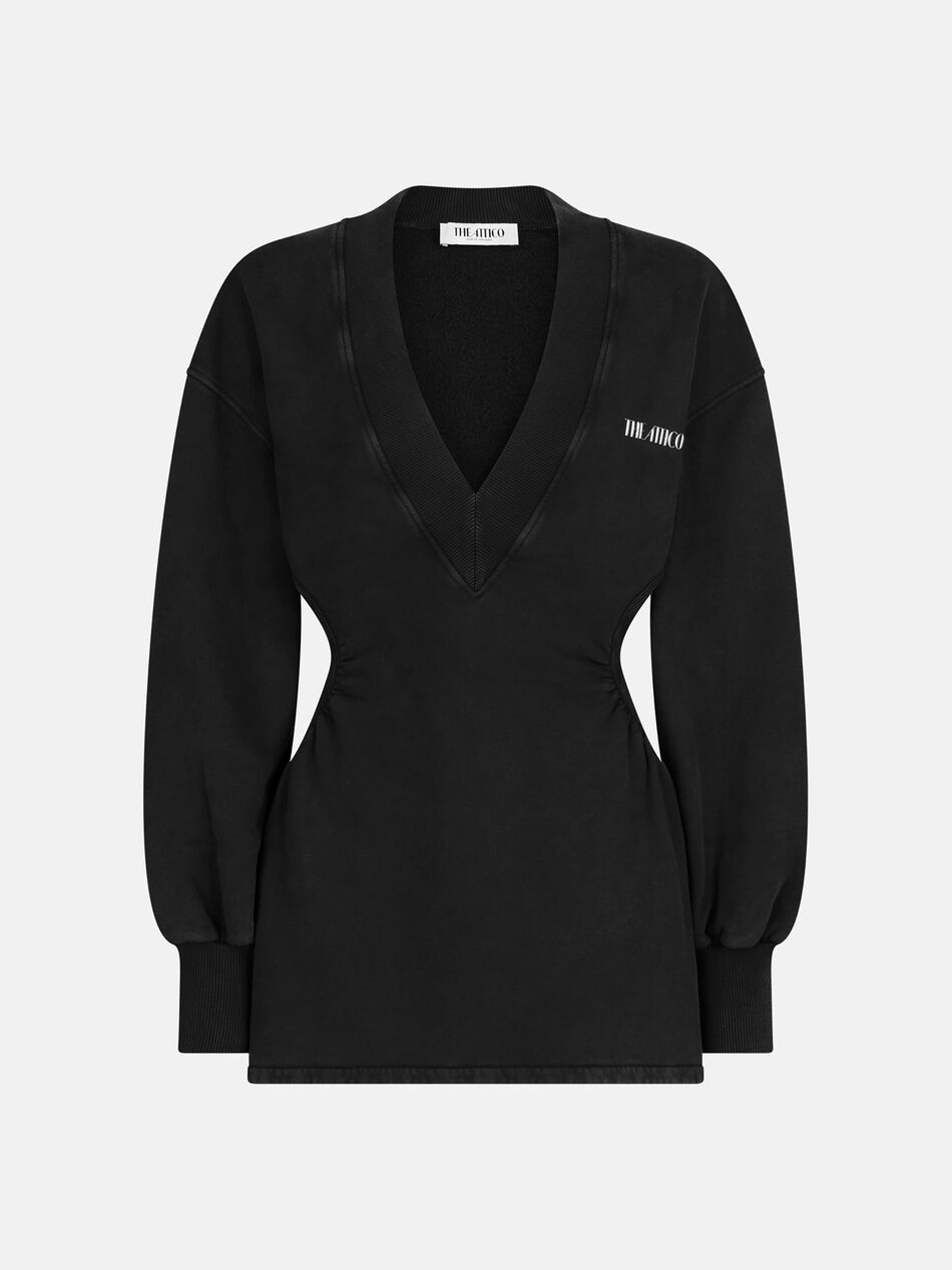 THE ATTICO Faded black mini dress Faded black 251WCA00436JJF003AA615