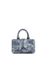 THE ATTICO ''Friday'' blue denim mini handbag Blue denim 241WAH02L091661