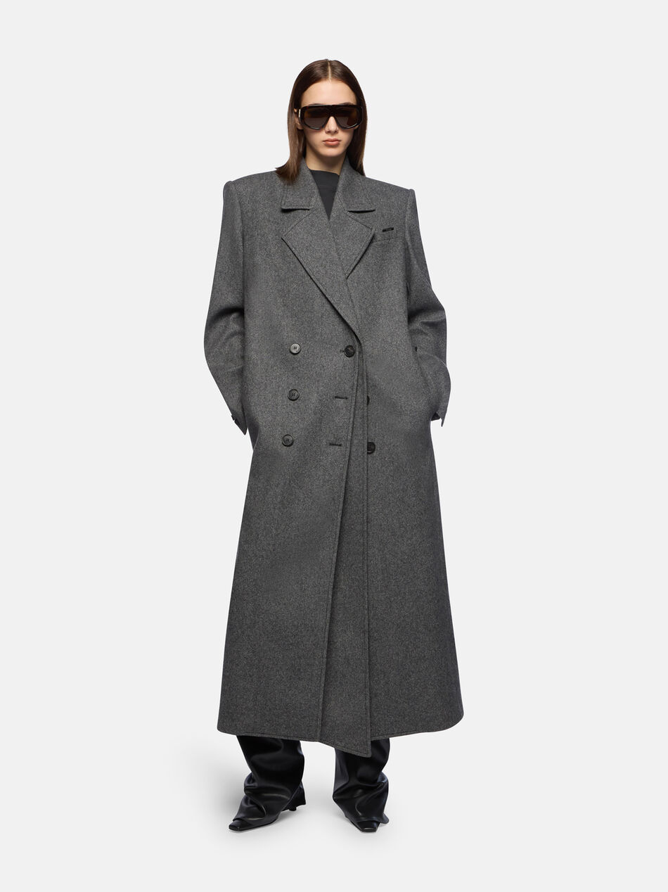 THE ATTICO Dark grey long coat DARK GREY 260WCC00087WWP001AA233