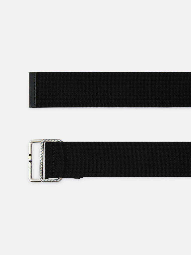 Attico The  Belts Gend - Black Belt Black Main Fabric: 100% Cotton, Trim: 100% Calf Bos Taurus Farm R In Black