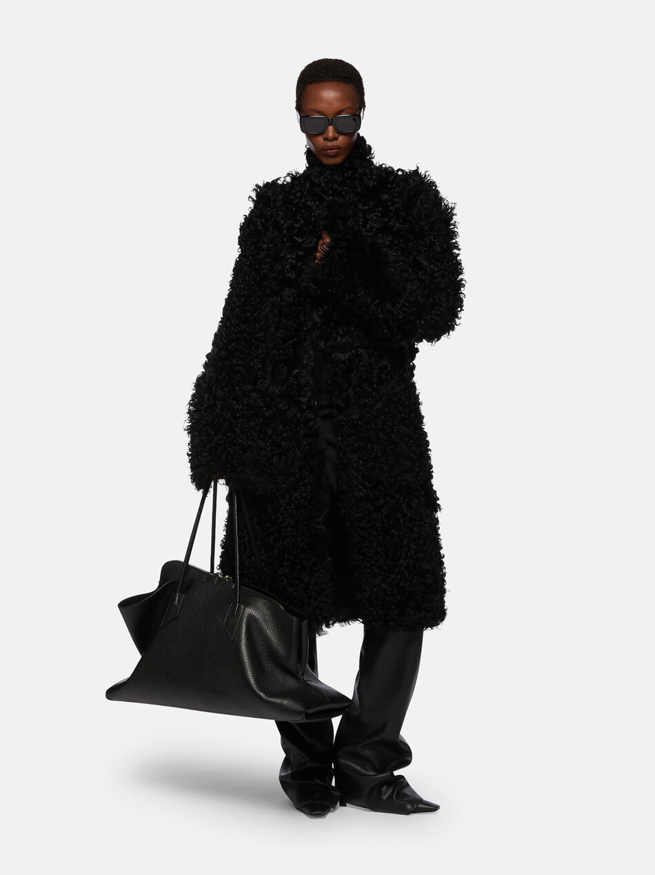 THE ATTICO Black long coat Black 251WCC00086LBT136AA100