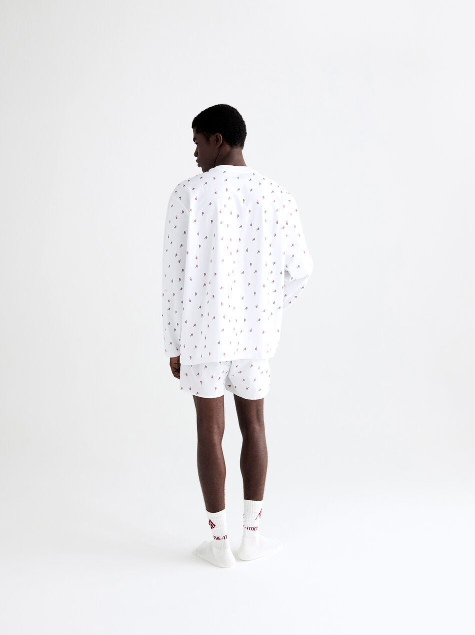 THE ATTICO T-shirt white and burgundy strass White/Burgundy SPEWCT000246J025L821