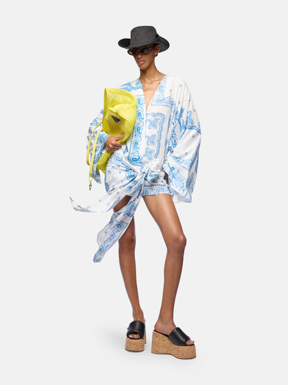 Light blue and white mini dress for Women | THE ATTICO