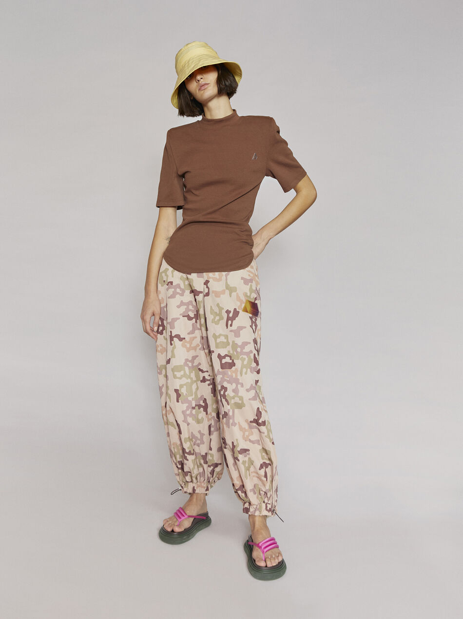 THE ATTICO "Tessa" rum t-shirt RUM 212WCT49C029187