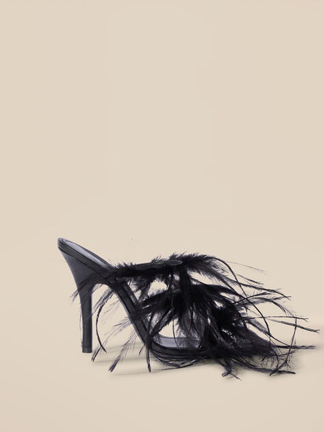 THE ATTICO ''Judy'' sandal mismatched black BLACK 246WS804L001F100