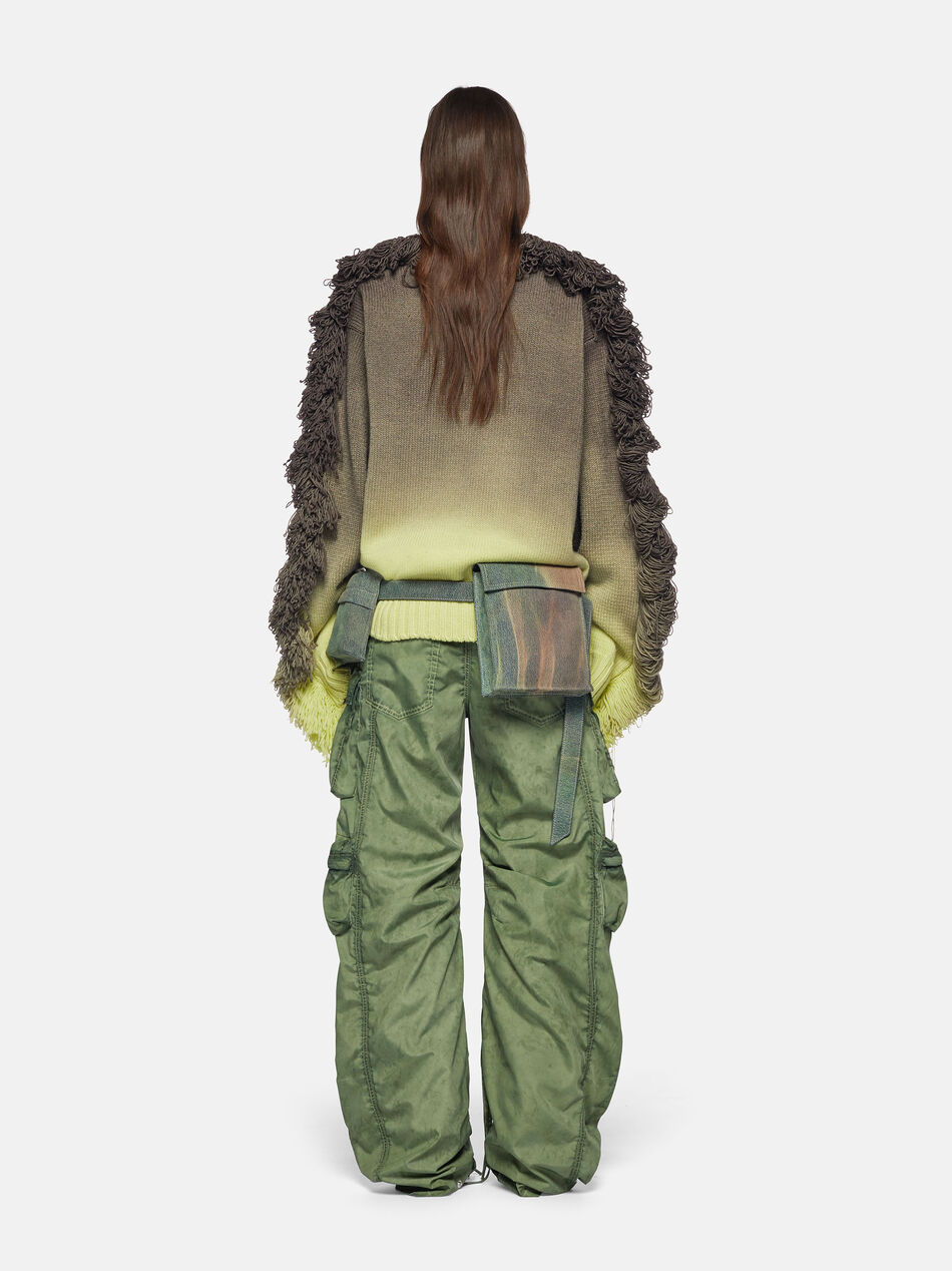 THE ATTICO "Rundie" lime multishades sweater LIME MULTISHADES 238WCK88KW041570