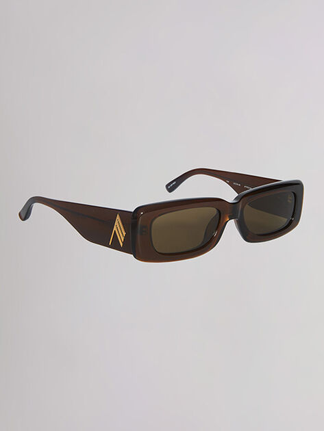 THE ATTICO "Mini Marfa" rum sunglasses RUM 212WAS11MET2187