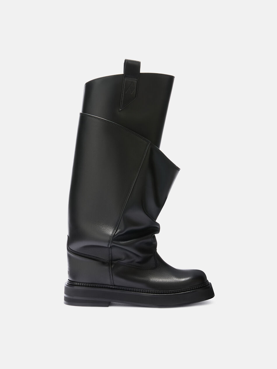 THE ATTICO ''New Robin Passeggiata'' black combat boot Black 260WSH00902LBT019AA100