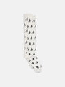 THE ATTICO Black and white long socks WHITE/BLACK 231WAK04C030020