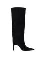 The Attico "Vitto 85" black nylon  tube boot