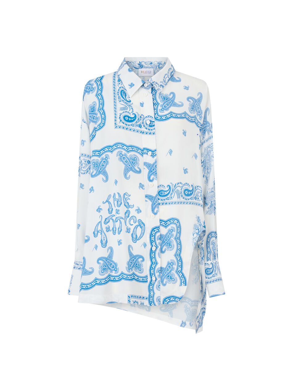 THE ATTICO Light blue and white shirt LIGHT BLUE / WHITE 260WCH00015VVV109PR264